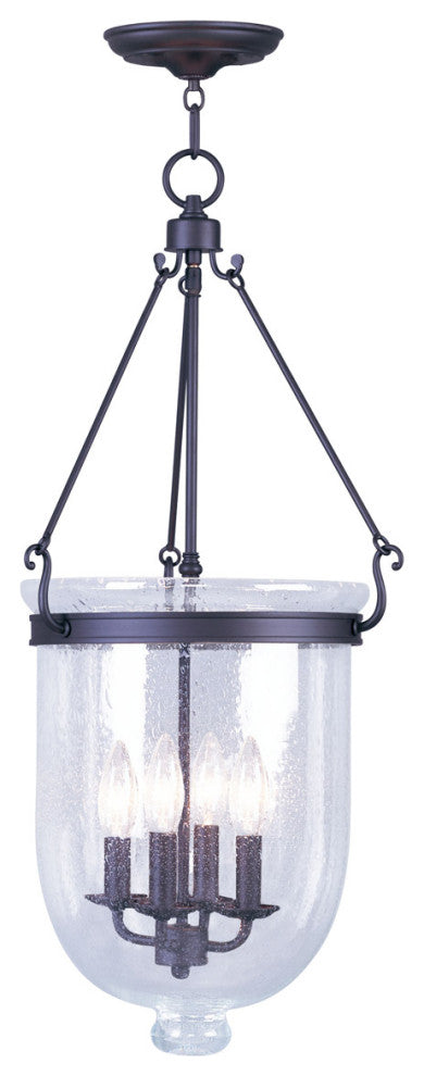 Livex 5085-07 4-Light Bronze Chain Lantern, Bronze