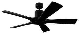 Aviator Indoor/Outdoor 5-Blade Smart Ceiling Fan, 54", Matte Black, Wall Control