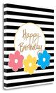 "Happy Birthday Flowers" By Linda Woods, Giclee Print on Gallery Wrap Canvas