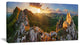 Panorama Mountains Slovakia, Landscape Canvas Art Print, 32"x16"