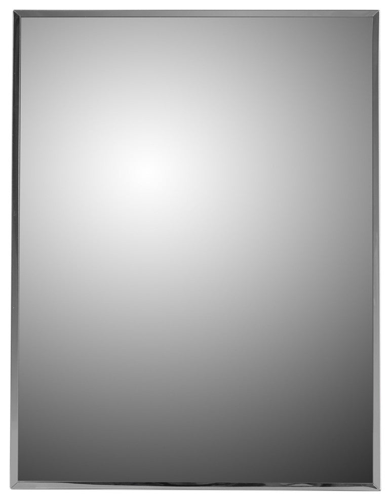 Deluxe Series Medicine Cabinet, 20"x26", Stainless Steel Frame, Surface Mount