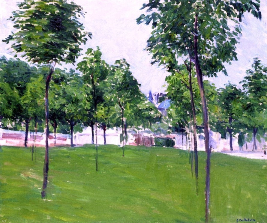 Gustave Caillebotte Promenade at Argenteuil Premium Canvas Print