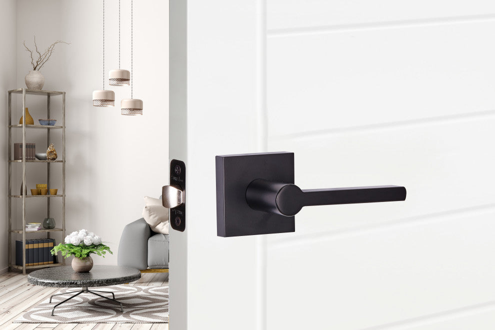 Verona Passage Lever, Flat Black