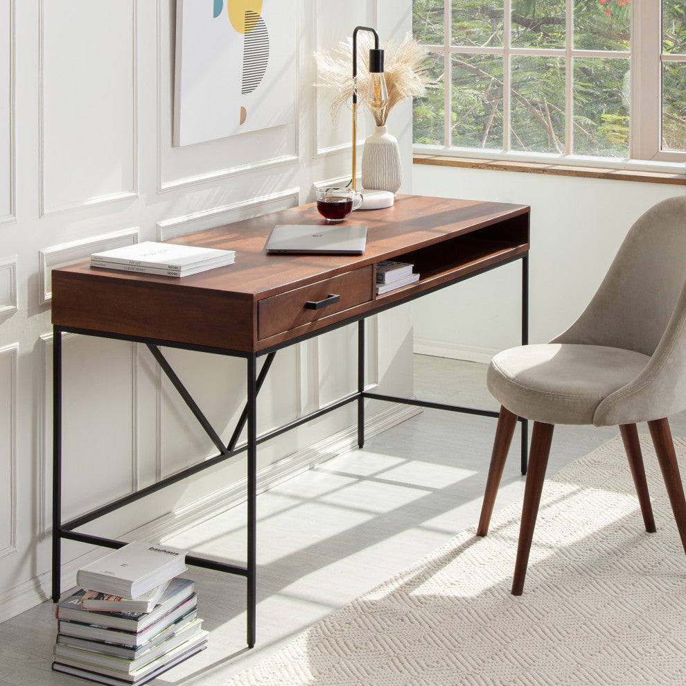 Bilbao Work Desk, Walnut