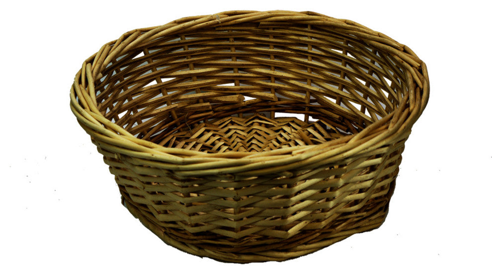 12" Natural Willow Round Tray