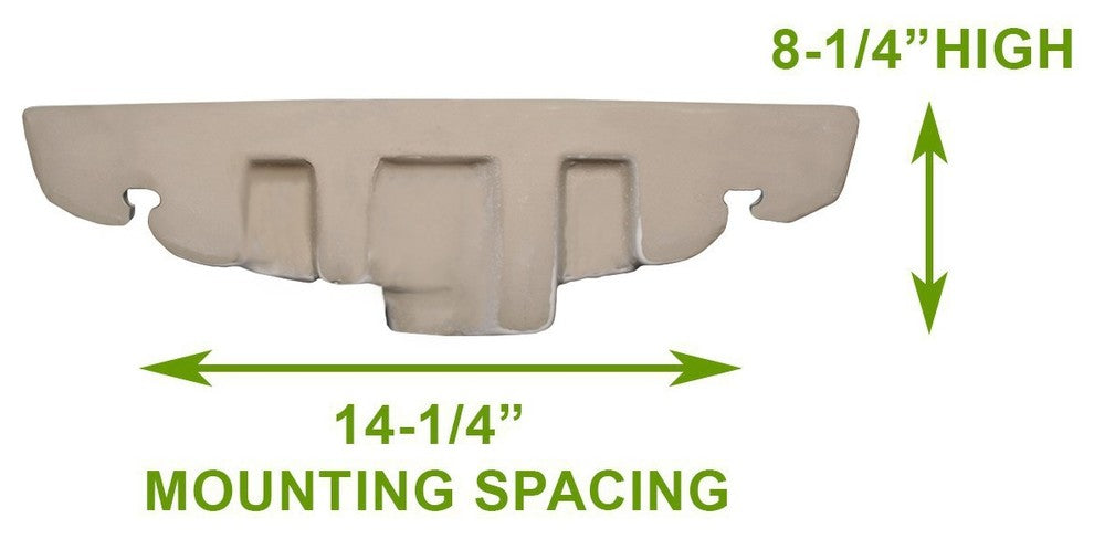 West Edgewood 20" White Wall Mounted Bathroom Sink with Overflow Heavy Duty