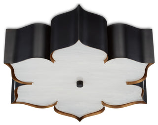 Grand Lotus Flush Mount, Black