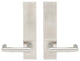 Stuttgart Lever, Tubular Privacy, Satin Stainless Steel, 2-3/4" Backset
