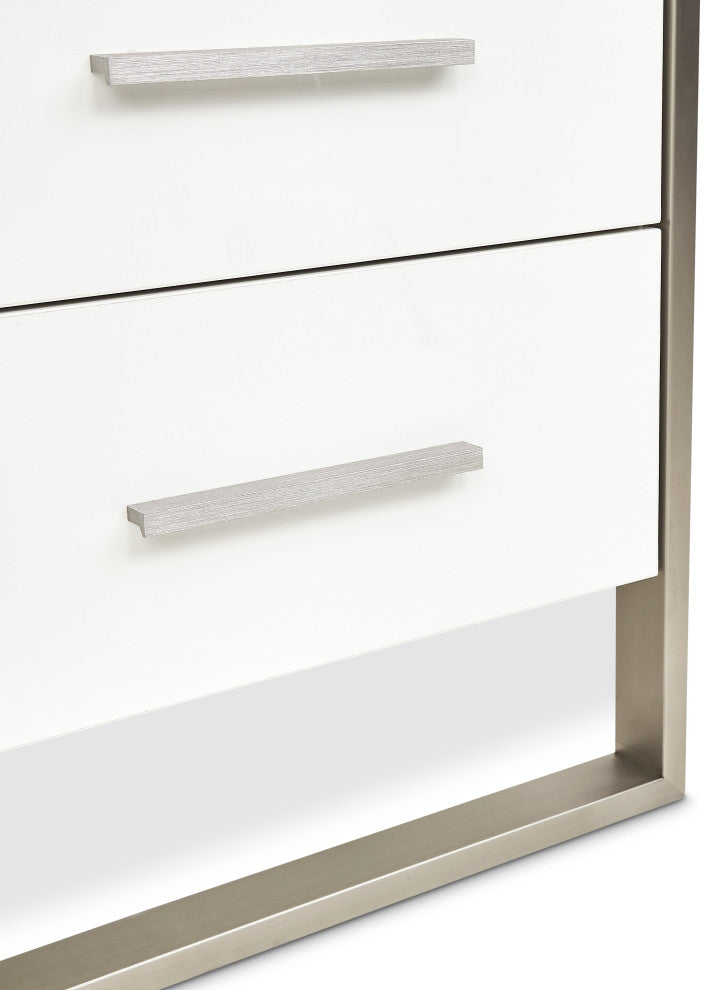 Marquee 6-Drawer Chest - Cloud White