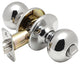 Bedford Series Polished Chrome Door Knobs, Privacy Knob