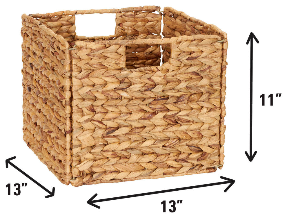Foldable Wicker Storage Bin