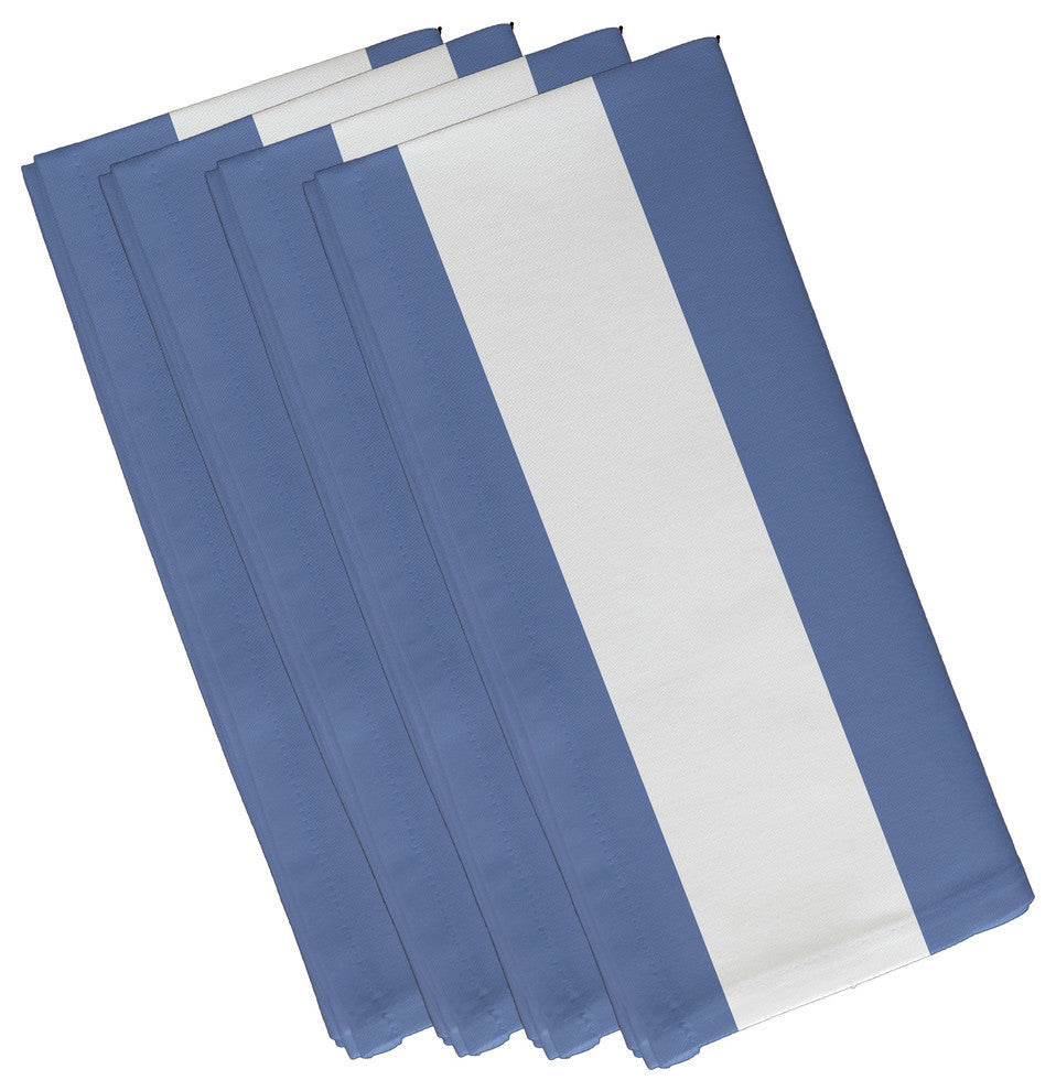 Awning Stripe Stripe Print Napkin, Cornflower, Set of 4