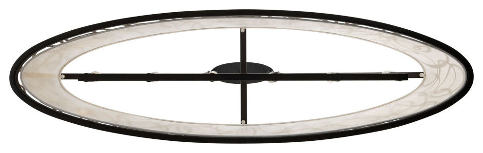 Scribble 6-Lt Linear Pendant - Matte Black/Artifact