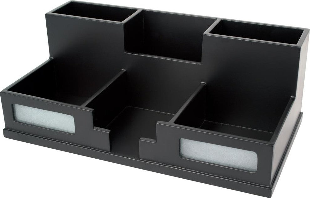 Desk Organizer with Smart Phone Holder, Black