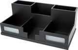 Desk Organizer with Smart Phone Holder, Black