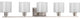 Invite Collection 5-Light Bath Light, Brushed Nickel