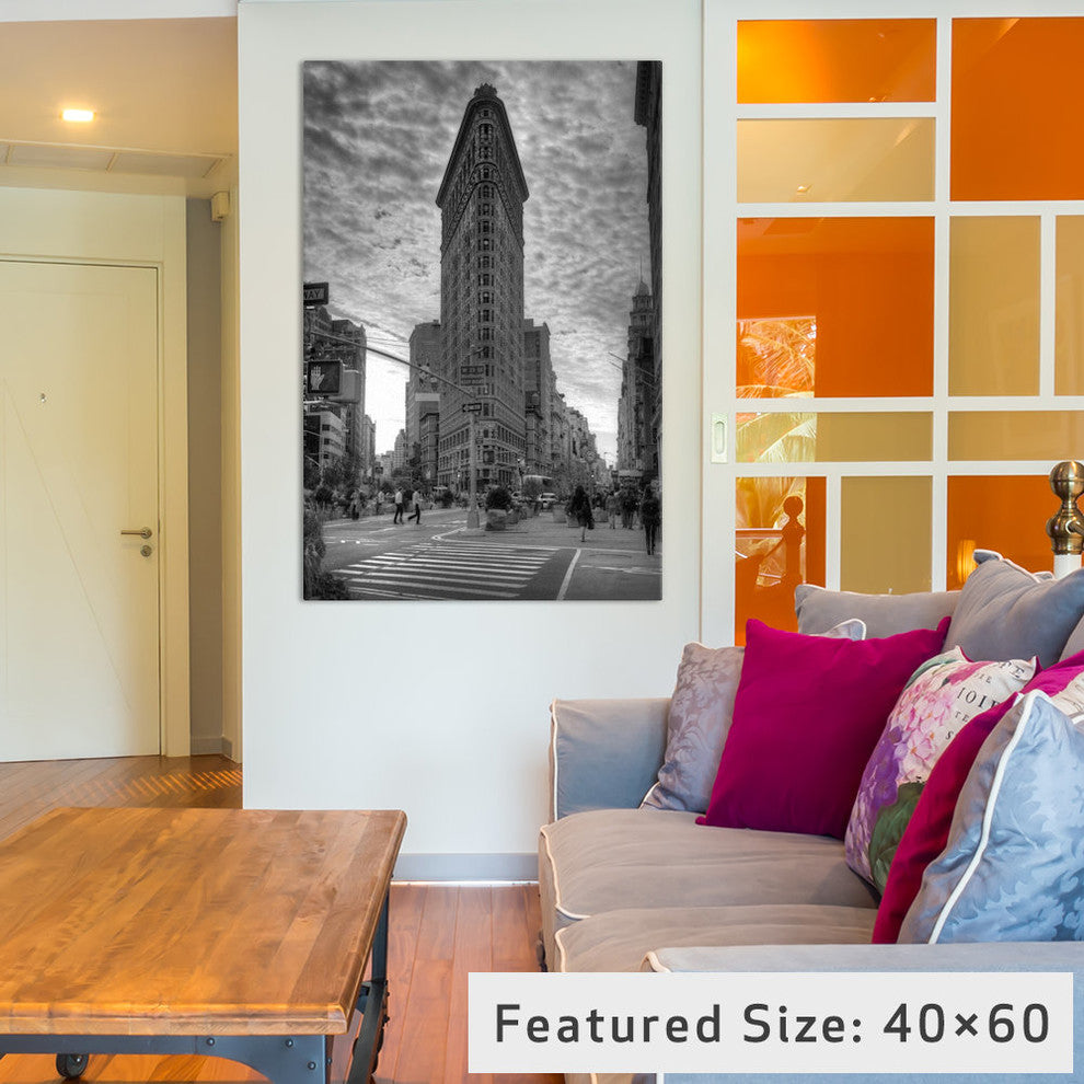 "Flatiron Building, New York City" Wrapped Canvas Print, 18x12x1.5
