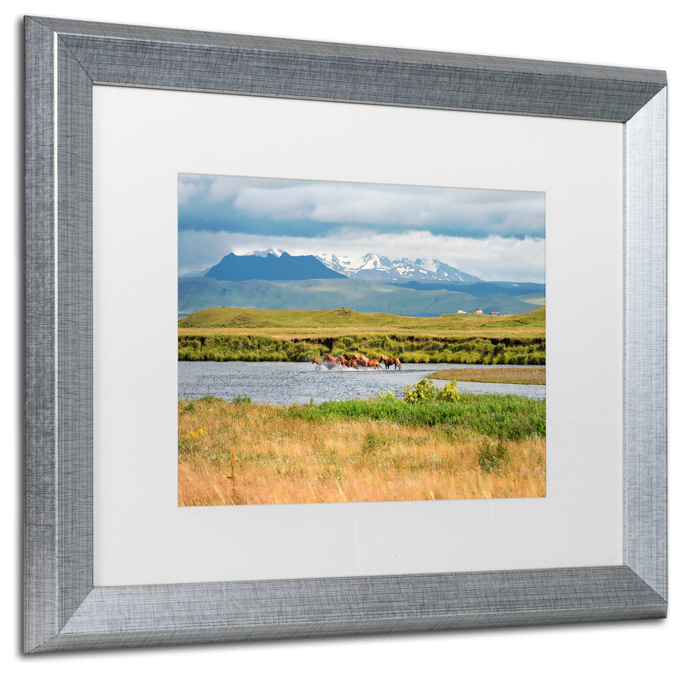 Philippe Sainte-Laudy 'Wild Horses' Matted Framed Art