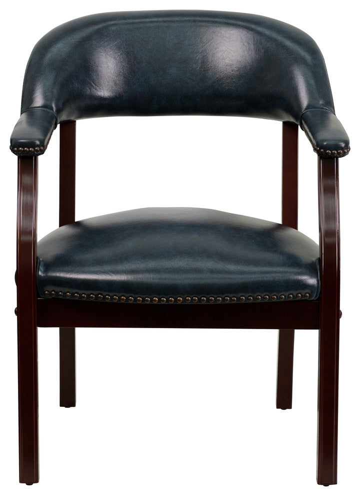Flash Furniture Navy Vinyl Luxurious Conference Chair