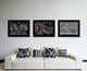Persia, Iraq, Iran, Afghanistan Vivid Sepia Map On Canvas With Frame, 16" X 21"