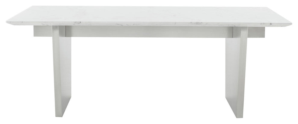 Aiden Black Wood Vein Stone Dining Table, HGNA567