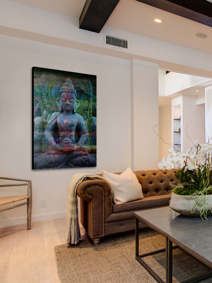"Haldia" UV Ink Print on Brushed  Aluminum, 40"x60"