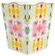 WB542LP-Laura Park Giverny Wastepaper Basket, Scalloped Top