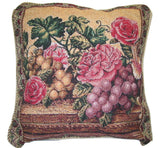 Parisian Fruit 'n' Floral Pillow Cover, Taupe