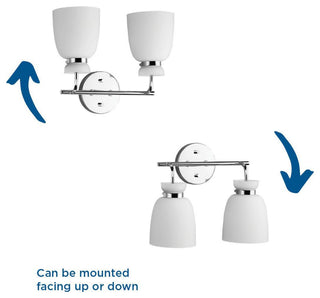 Lexie Collection Contemporary Vanity Light, Polished Chrome