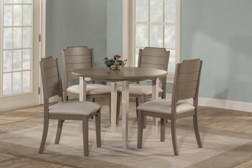 Hillsdale Clarion 5-Piece Round Drop Leaf Dining Set With Side Chairs