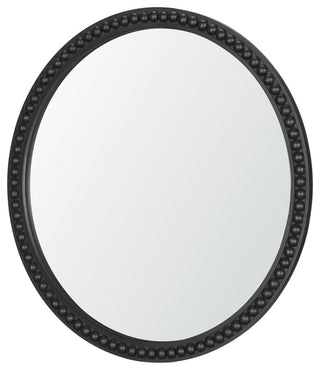Roan Black Wood Beaded Wall Mirror