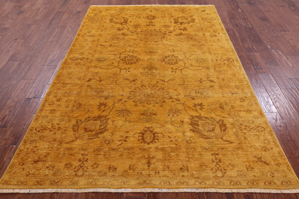 Hand-Knotted Full Pile Overdyed Wool Rug 5' 10" X 8' 10" - WR1345
