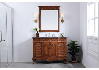 48" Single Bathroom Vanity Set, Teak