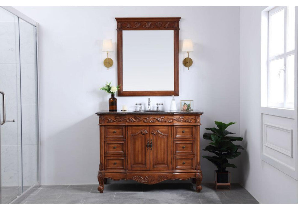 48" Single Bathroom Vanity Set, Teak