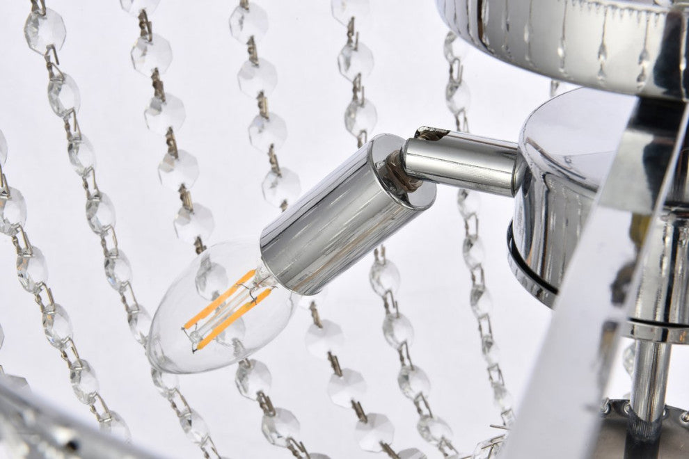 Kaine 16" Flush Mount, Chrome