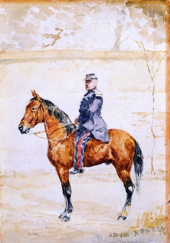 Henri De Toulouse-Lautrec The General at the River Gallery Wrapped Canvas Print