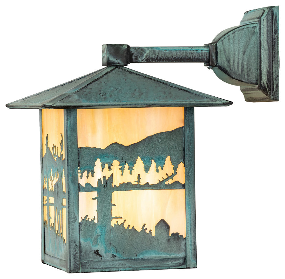 9 Wide Seneca Deer Creek Solid Mount Wall Sconce