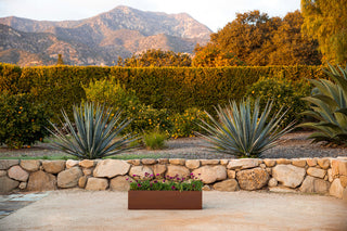 Metallic Series Corten Steel Window Box Planter, 36"