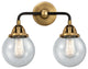 Beacon Bath Vanity Light, Black Antique Brass, Seedy, Seedy