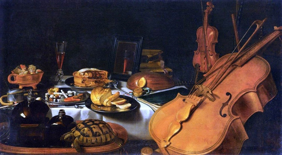 Pieter Claesz Still-Life With Musical Instruments Wall Decal