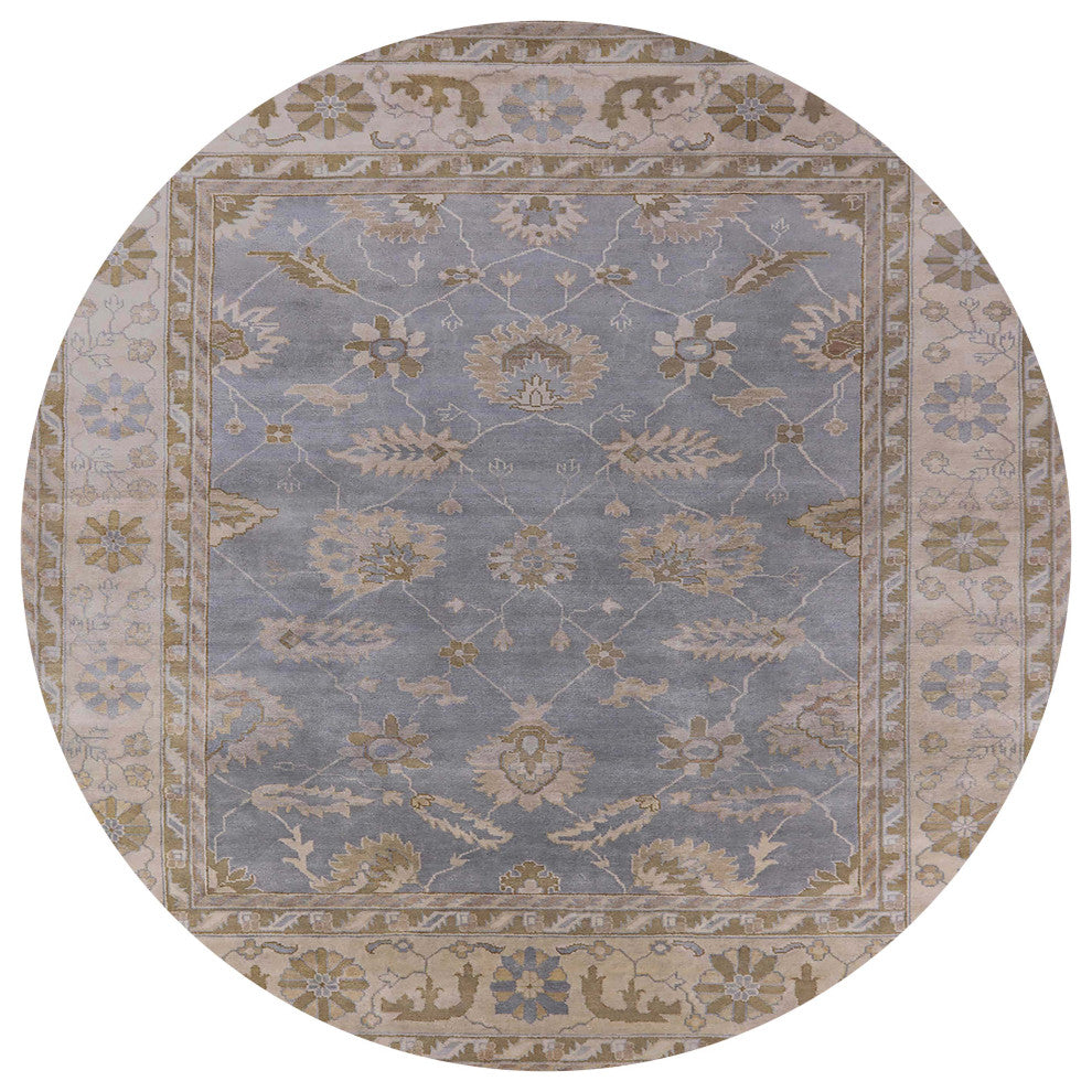 Ahgly Company Indoor Round Mid-Century Modern Area Rugs, 7' Round