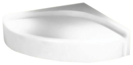 Swan 16.313x16.313x4 Solid Surface Shower Seat, White