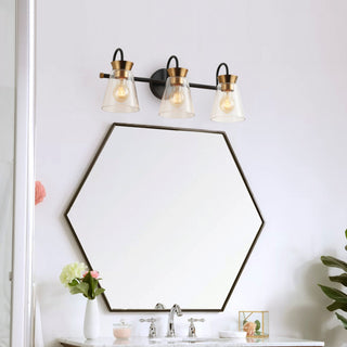 Vintage Over Mirror Bathroom Vanity Light With Dome Glass Shade