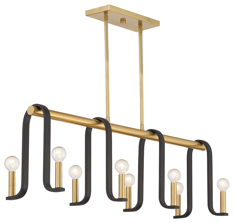 Savoy House 1-5533-8-143 8-Light Linear Chandelier, Archway