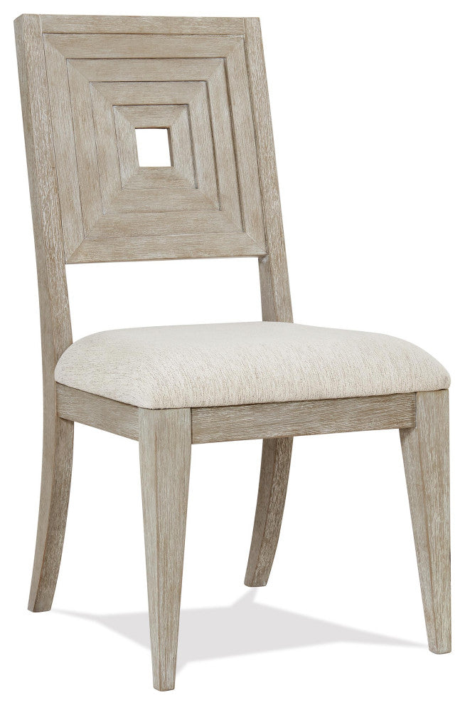 Riverside Furniture Cascade Upholstered Wood Back Side Chair, Set of 2