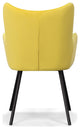 Modrest Turiff Yellow Velvet Dining Chair