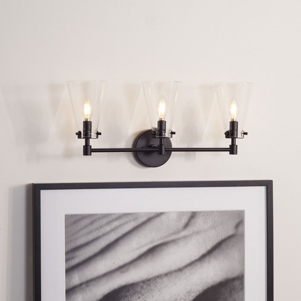 Safavieh Lonsen Vanity Sconce, Black