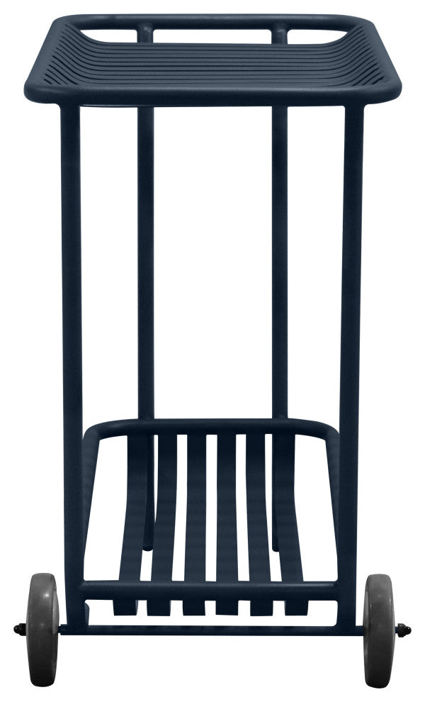 Enid Outdoor Cart, Dark Blue
