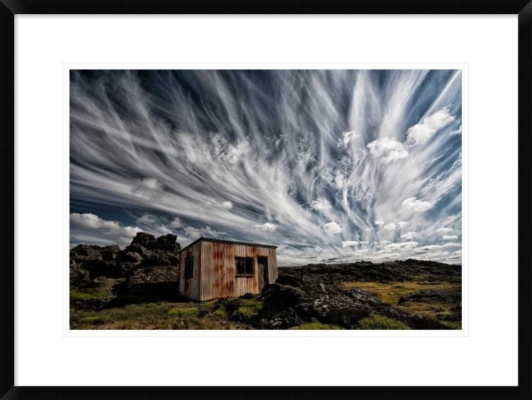 "Fluffy Sky" Framed Digital Print by Thorsteinn H. Ingibergsson, 30x22"