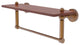 Dottingham 16" Solid Wood Shelf with Towel Bar, Brushed Bronze